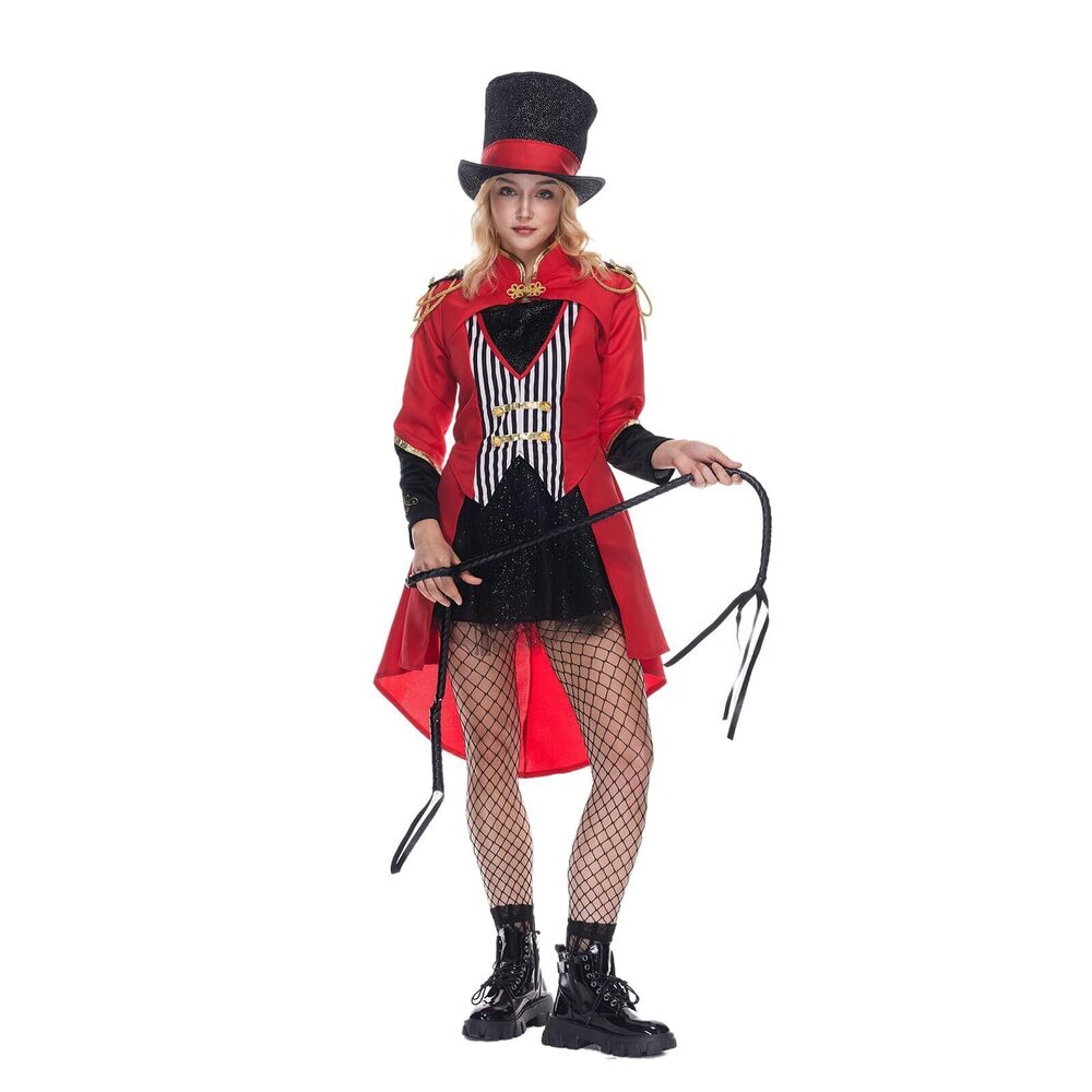 4736 Sexy Ringmaster Costume Adult Halloween Circus Ring Leader Dress